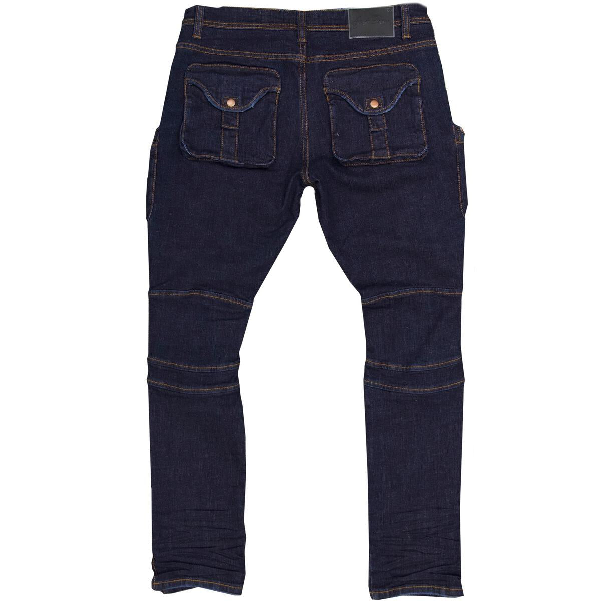 Cargo Jeans with Zipper Foot