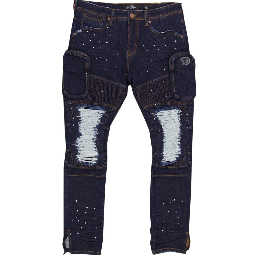 Cargo Jeans with Zipper Foot