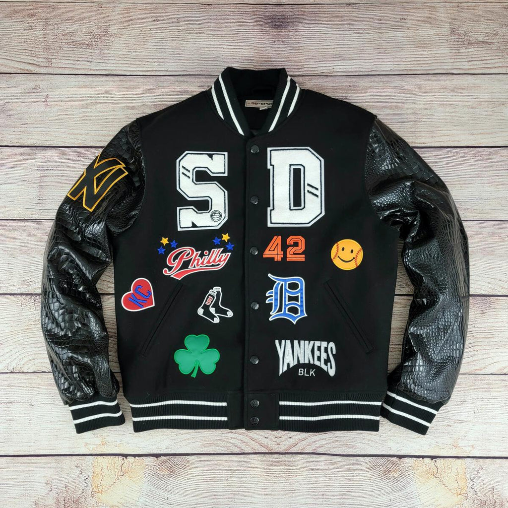 SD Multi-Patch Varsity Jacket