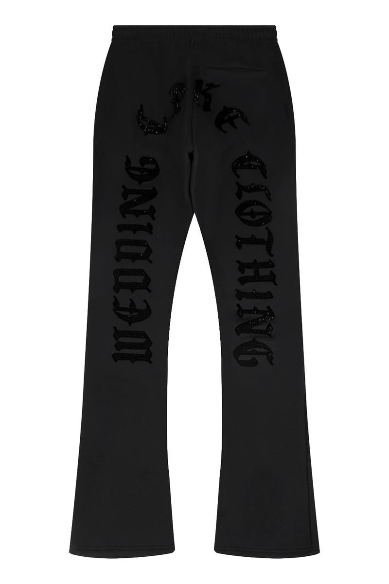 WDCK Fleece Stack Jogger with Rhinestone Print