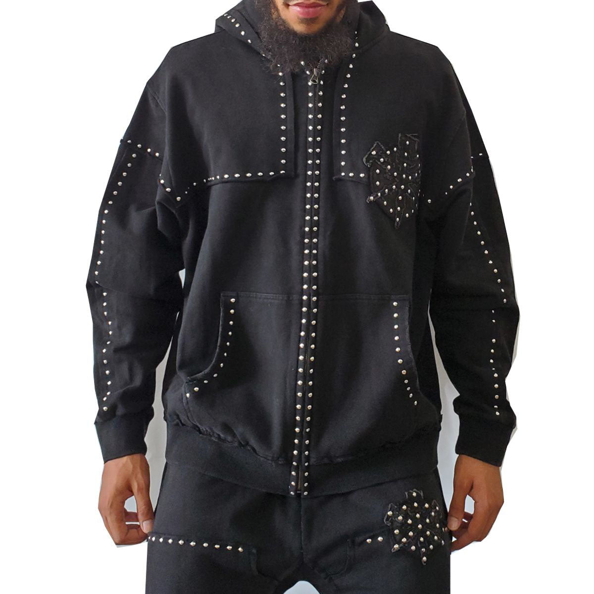 Hudson Studded Oversized Hoodie