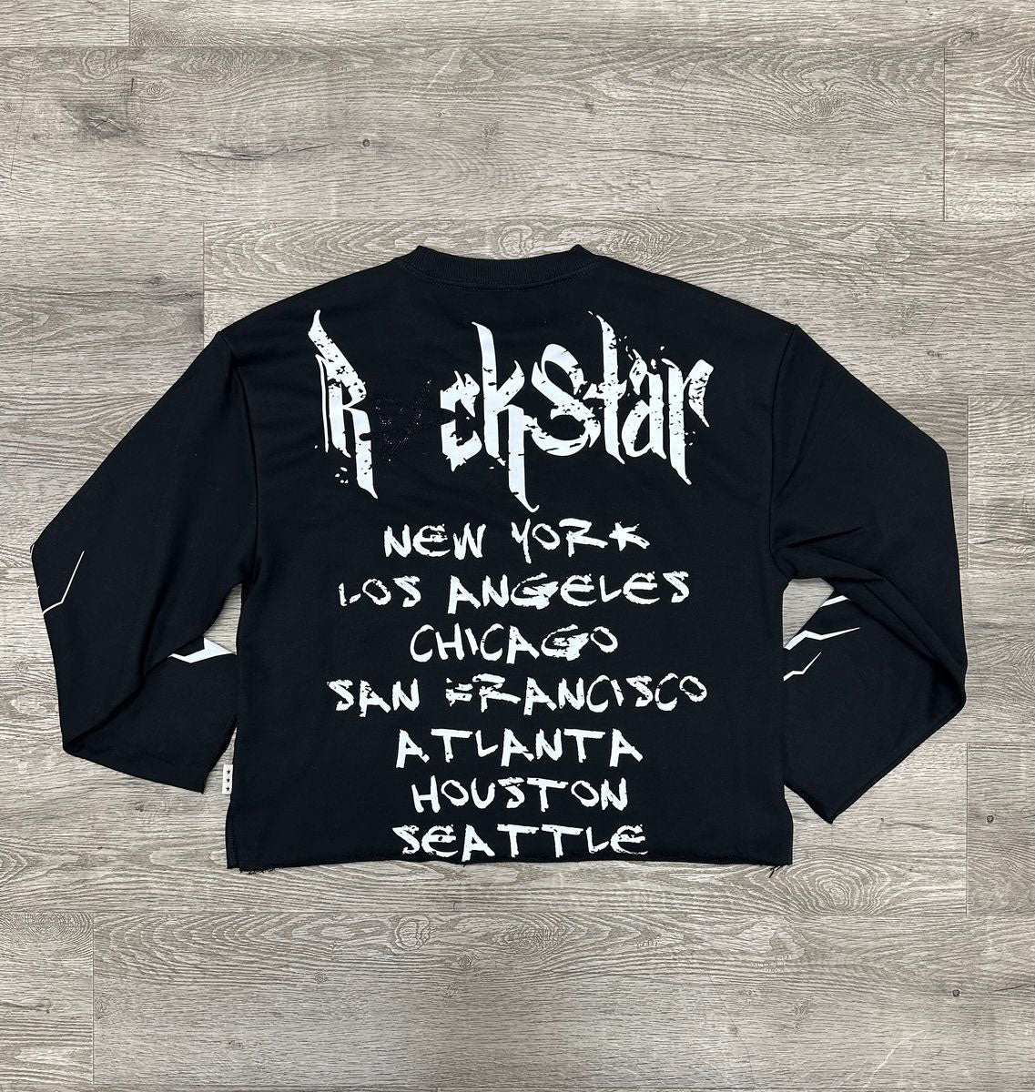 BK Rockstar French Terry Long sleeve Crop Tee