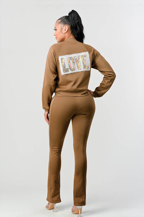 "Love" Jogger Set