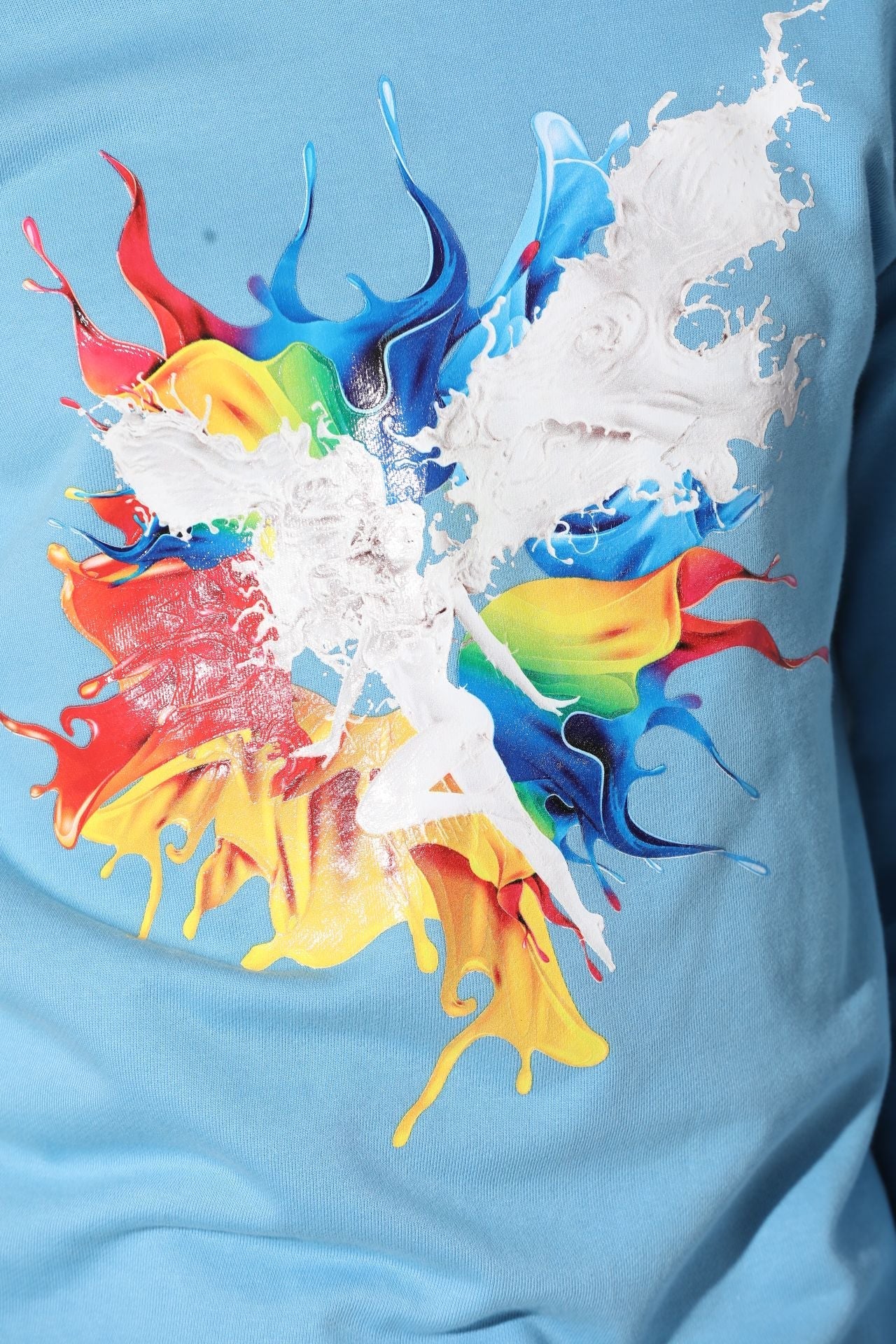 Fifth Loop "Splash" Embroidery Print Men's Sweatshirt