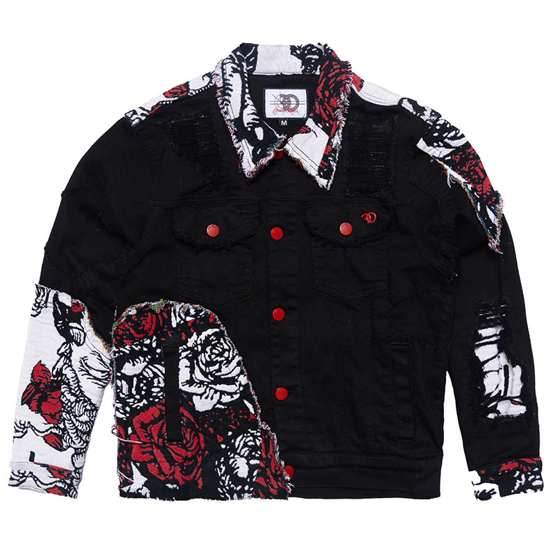 Frost Cashey Tapestry Denim Set - Black