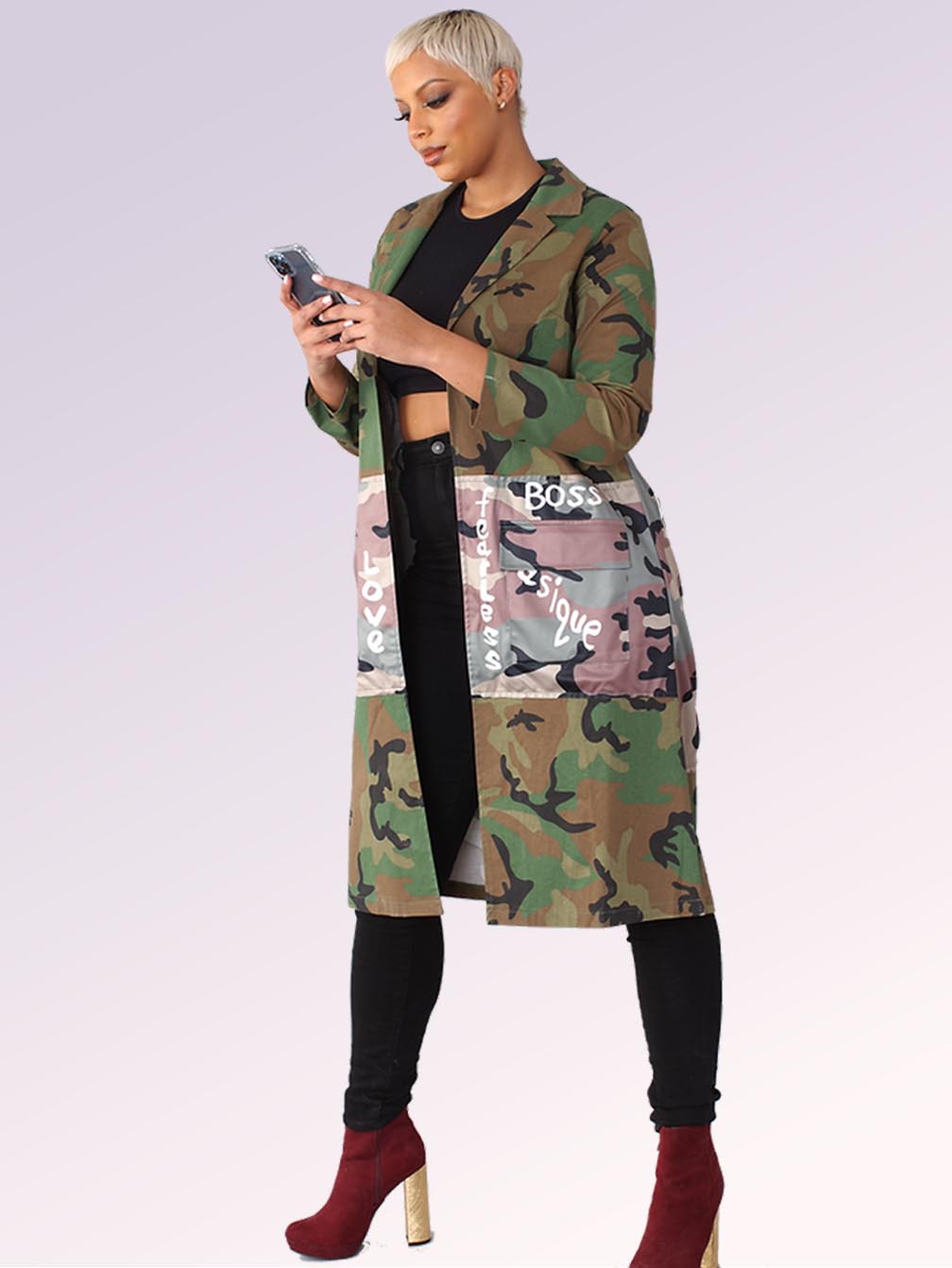 Print Camouflage Jacket