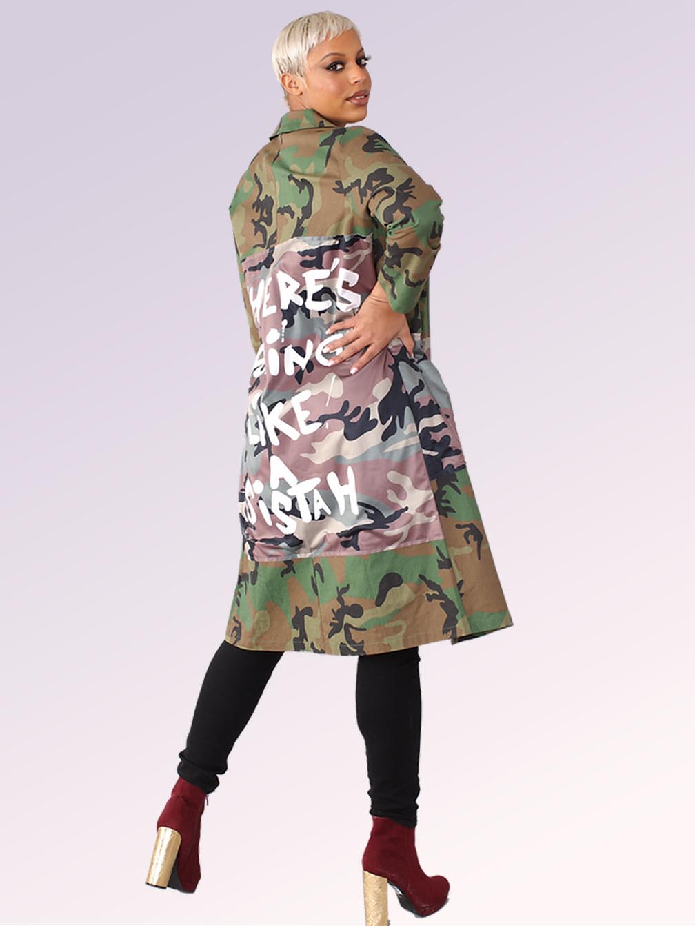 Print Camouflage Jacket