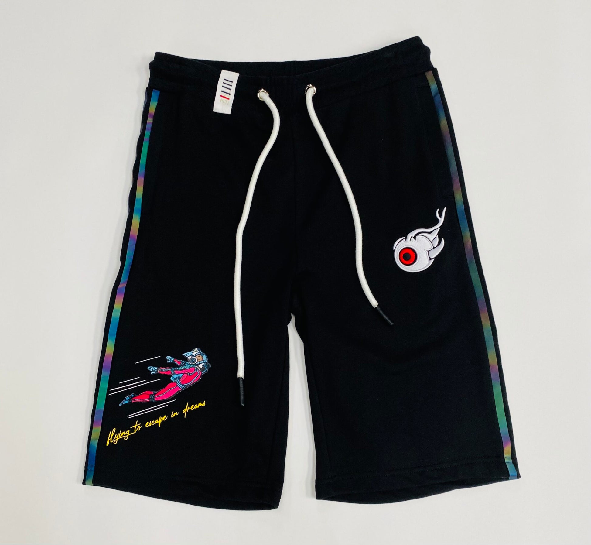 men Fleece Embroidery shorts
