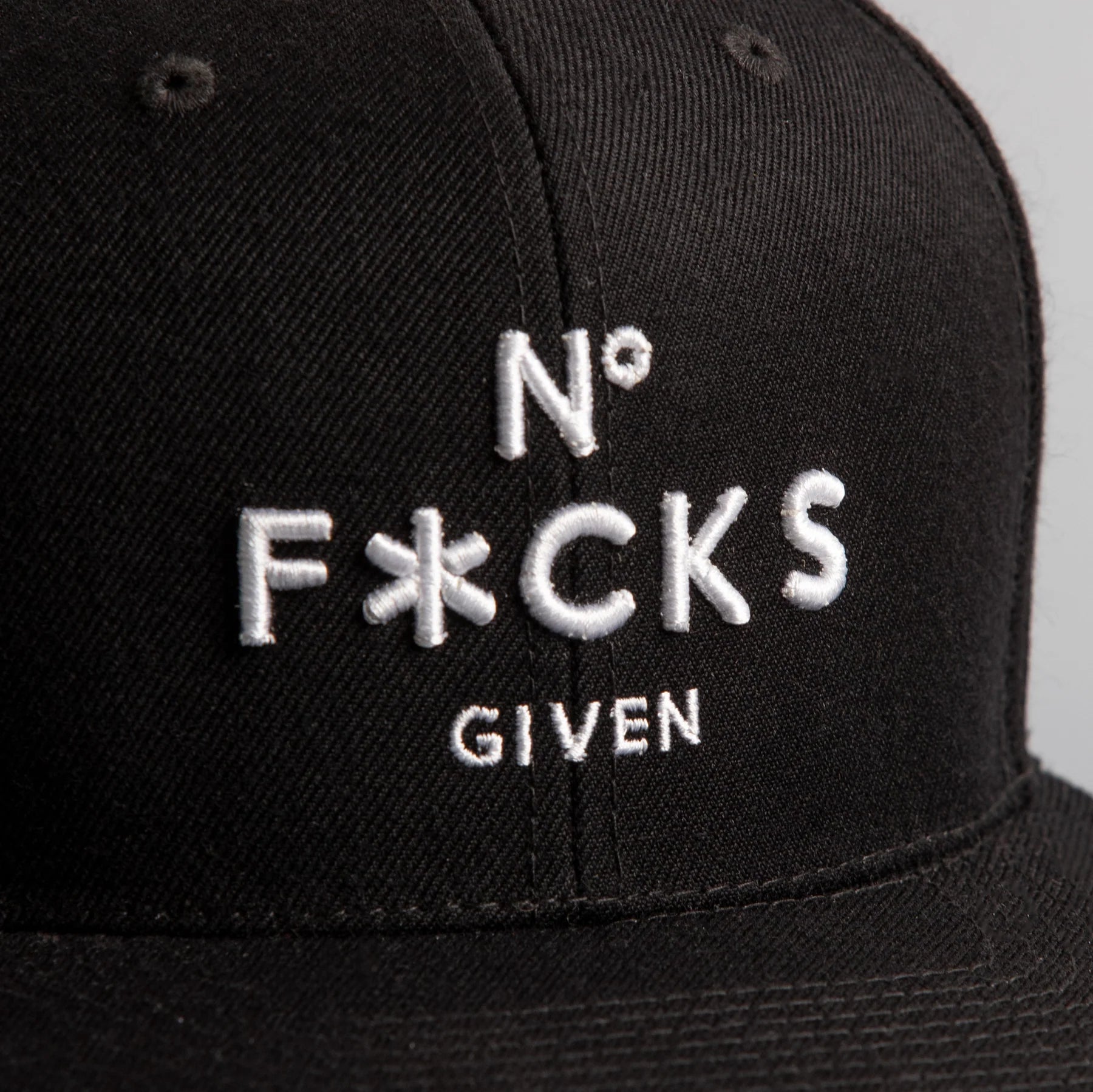 Field Grade No F*cks Given Black Snapback Hat