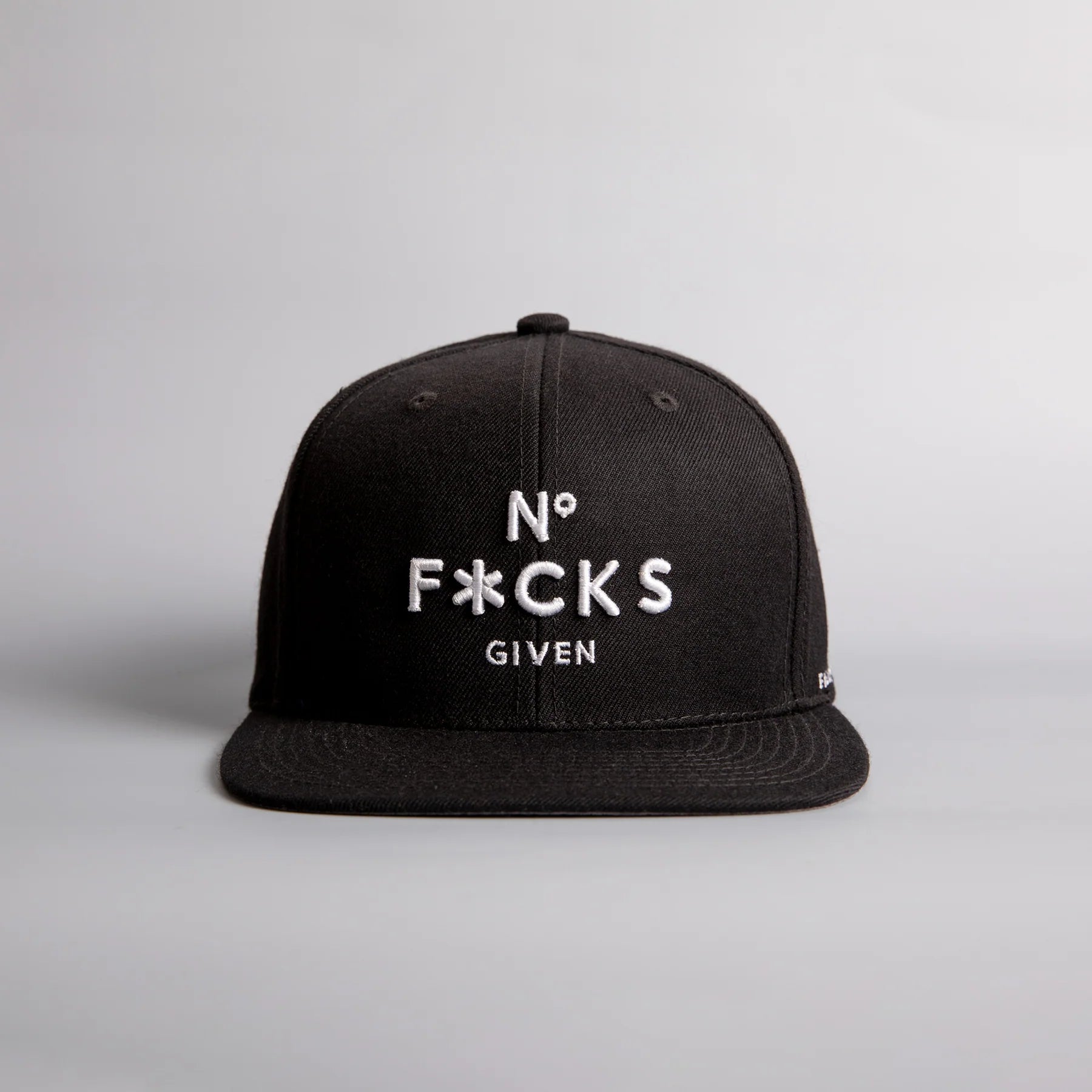 Field Grade No F*cks Given Black Snapback Hat