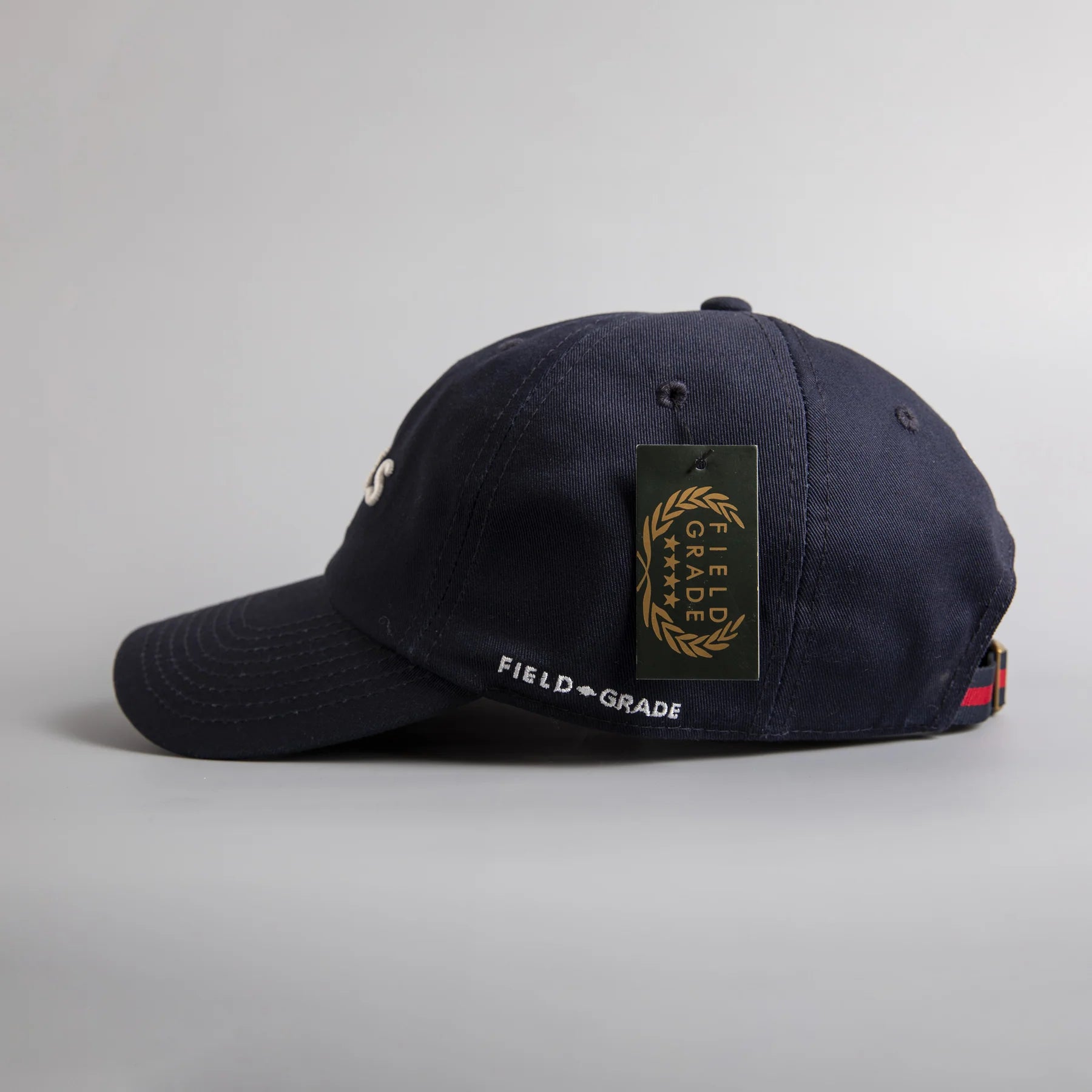Field Grade No F*cks Given Navy Blue Relaxed Fit Hat - Nato Strap Edition