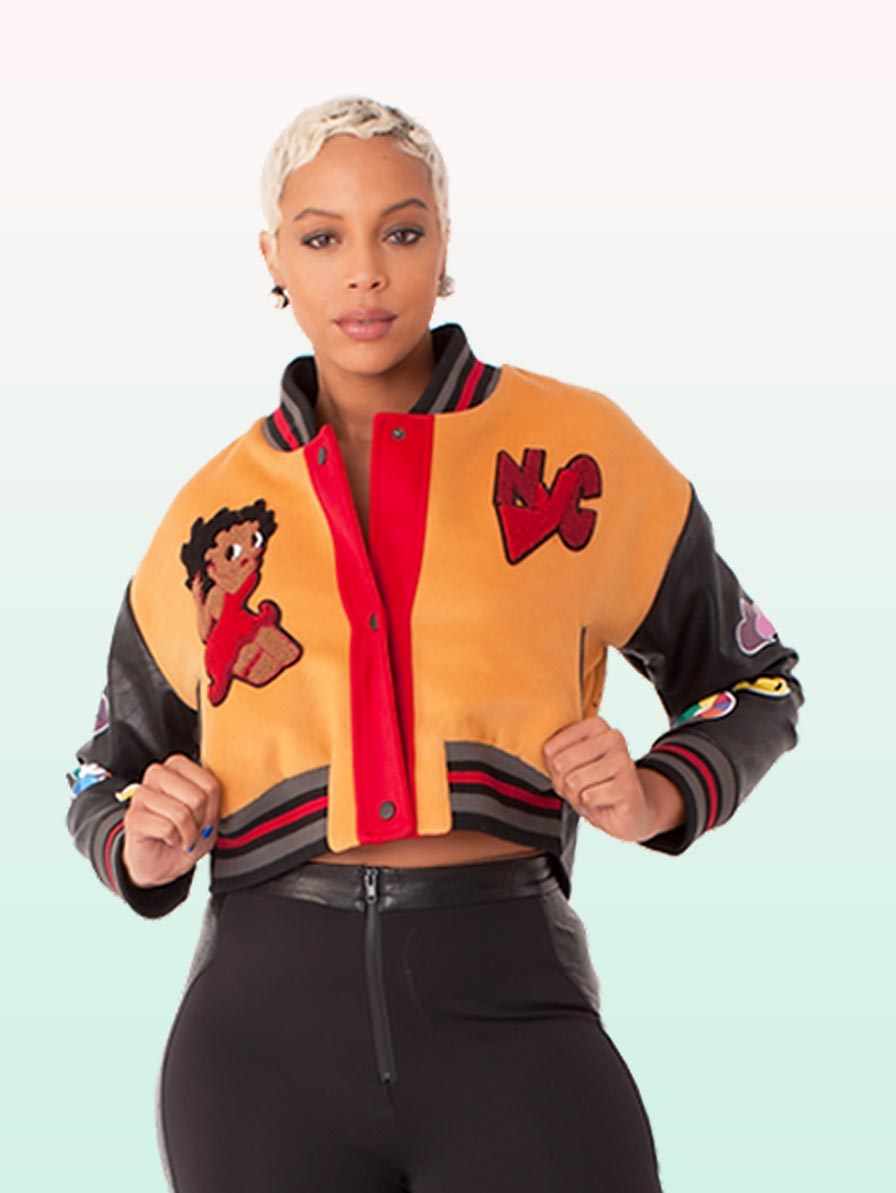For Her Sport Jacket With Girl Face Patch