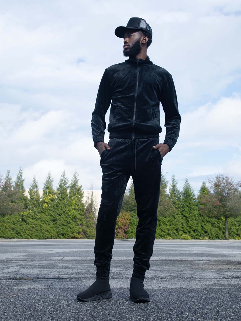 Velour Joggers Set