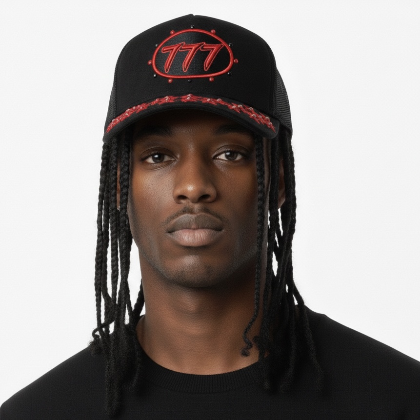 HUDSON 777 RHINESTONE TRUCKER HAT