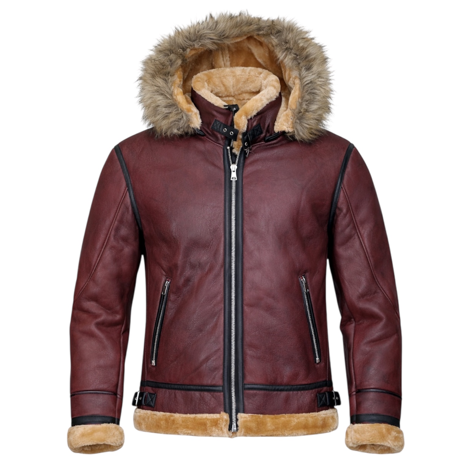 LEATHER BOMBER JACKET