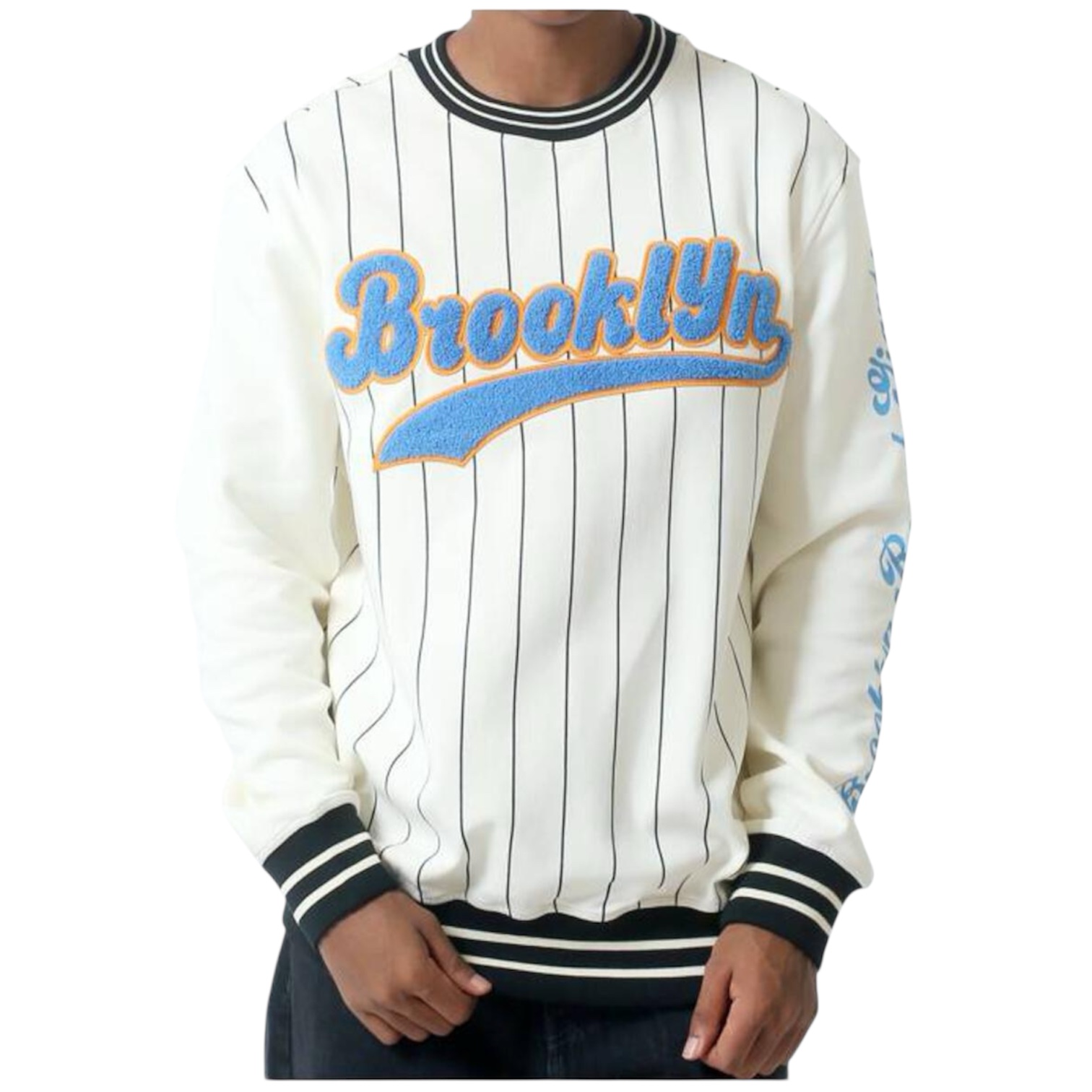 BROOKLYN PIN STPIE CREWNECK SWEATER