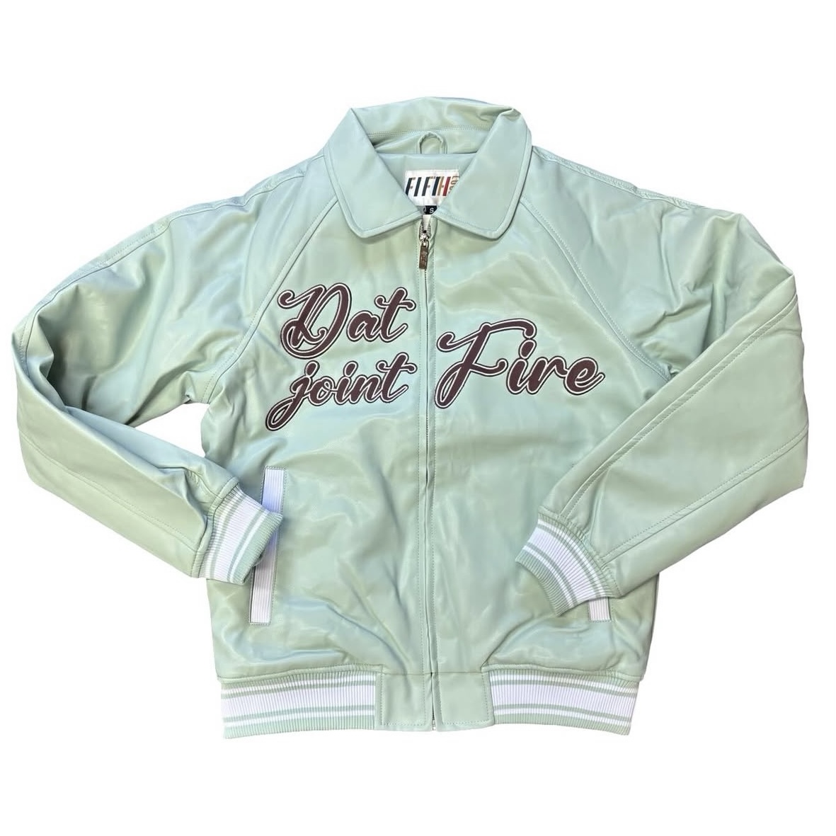 FIFTHLOOP VEGAN LEATHER VARSITY JACKET