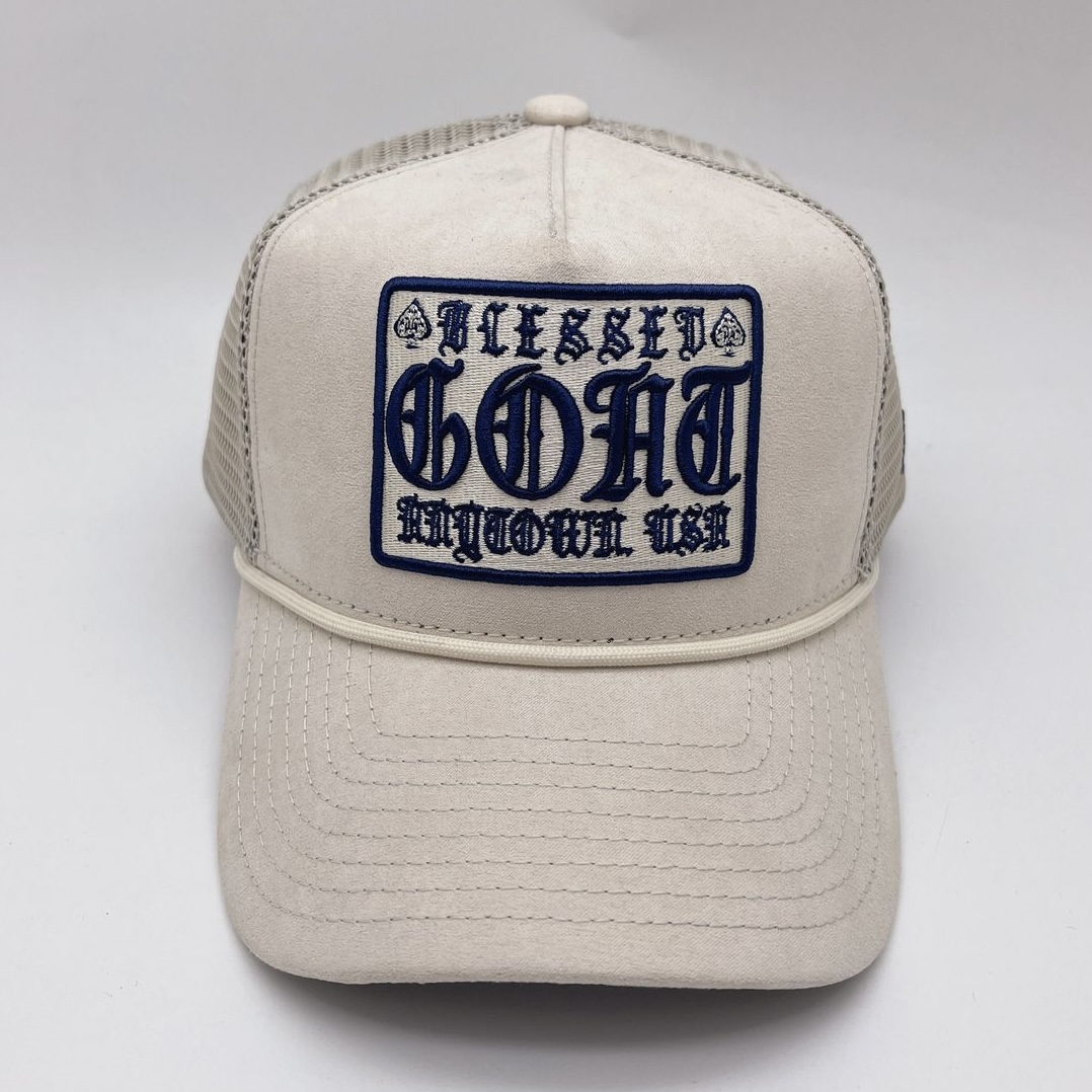 GOAT SUEDE TRUCKER HAT