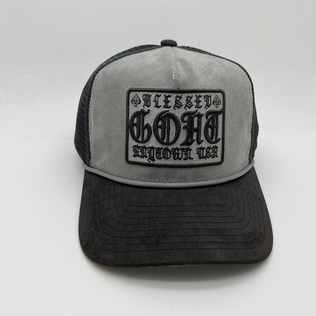 SUEDE TRUCKER HAT