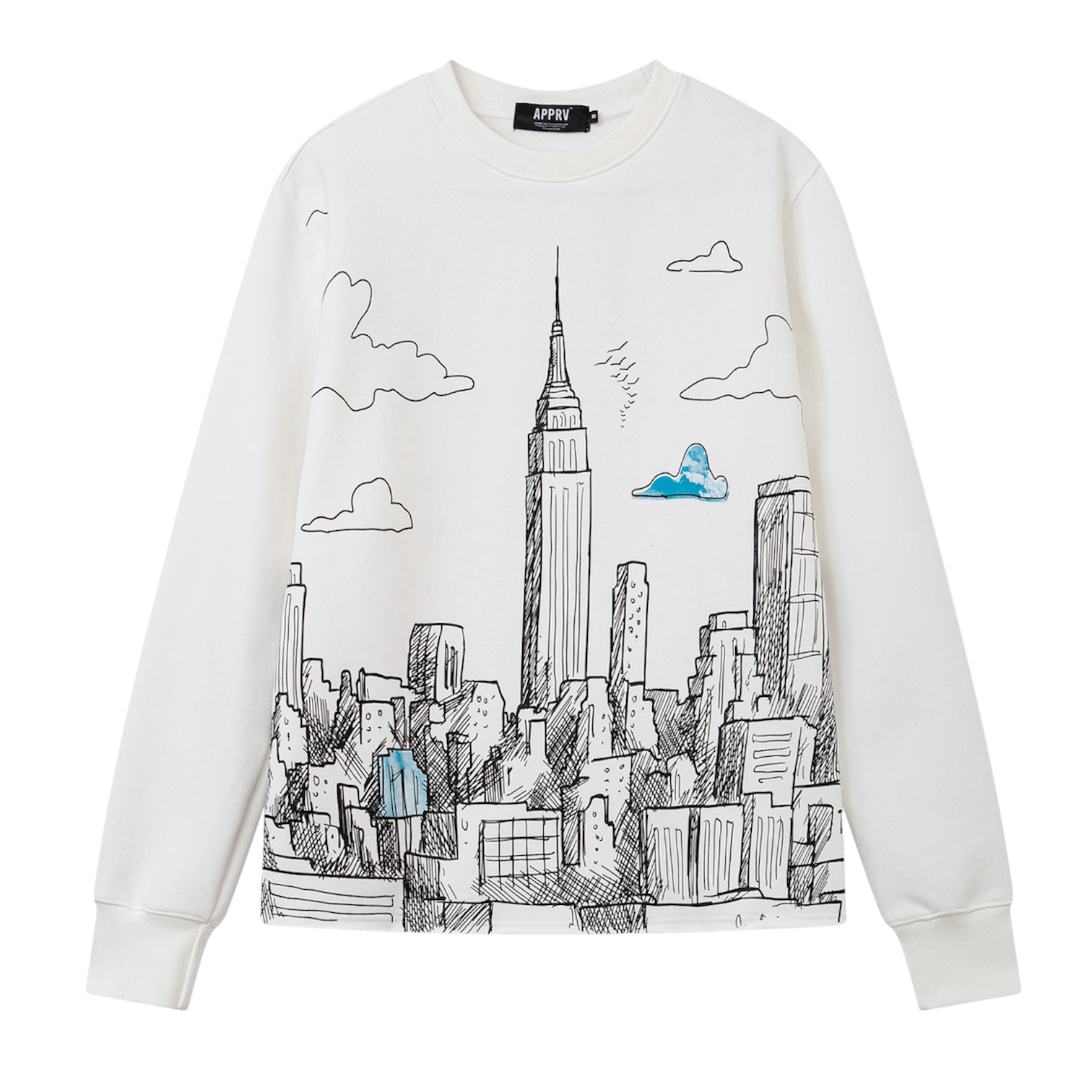 APPRV SKYLINE CREW NECK SWEAT SHIRT