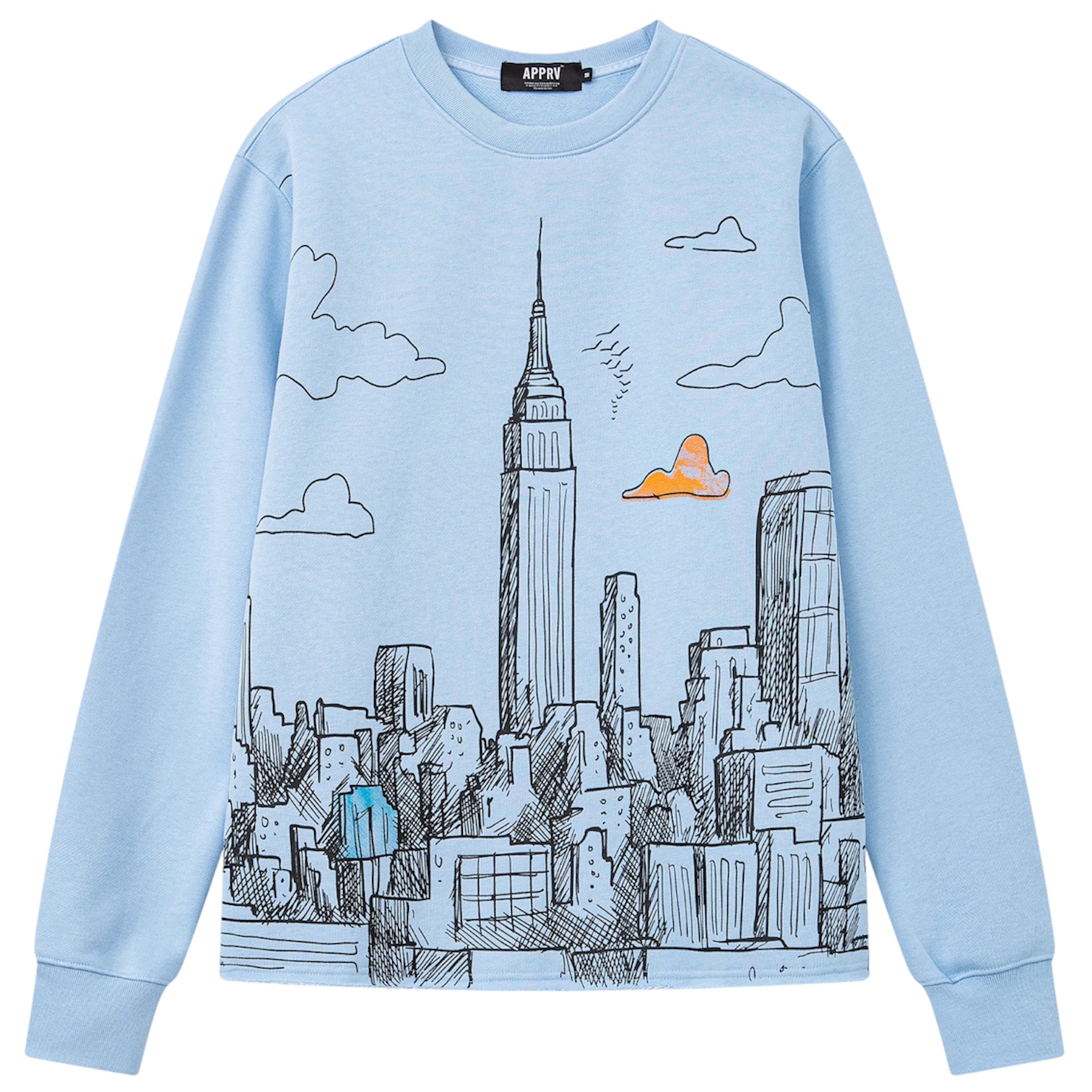 APPRV SKYLINE CREW NECK SWEAT SHIRT