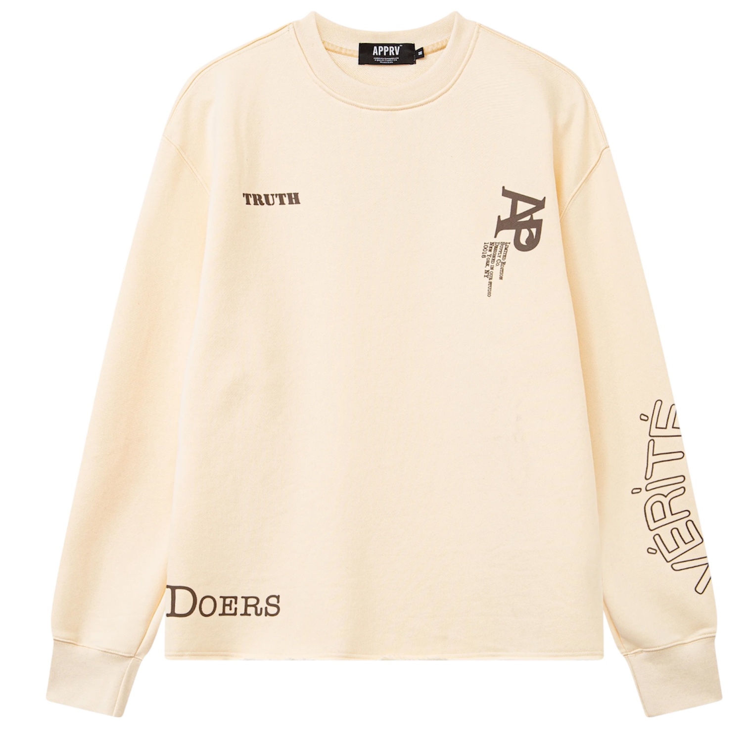 APPRV DENIM DOERS & BELIEVERS CREW NECK SWEATER