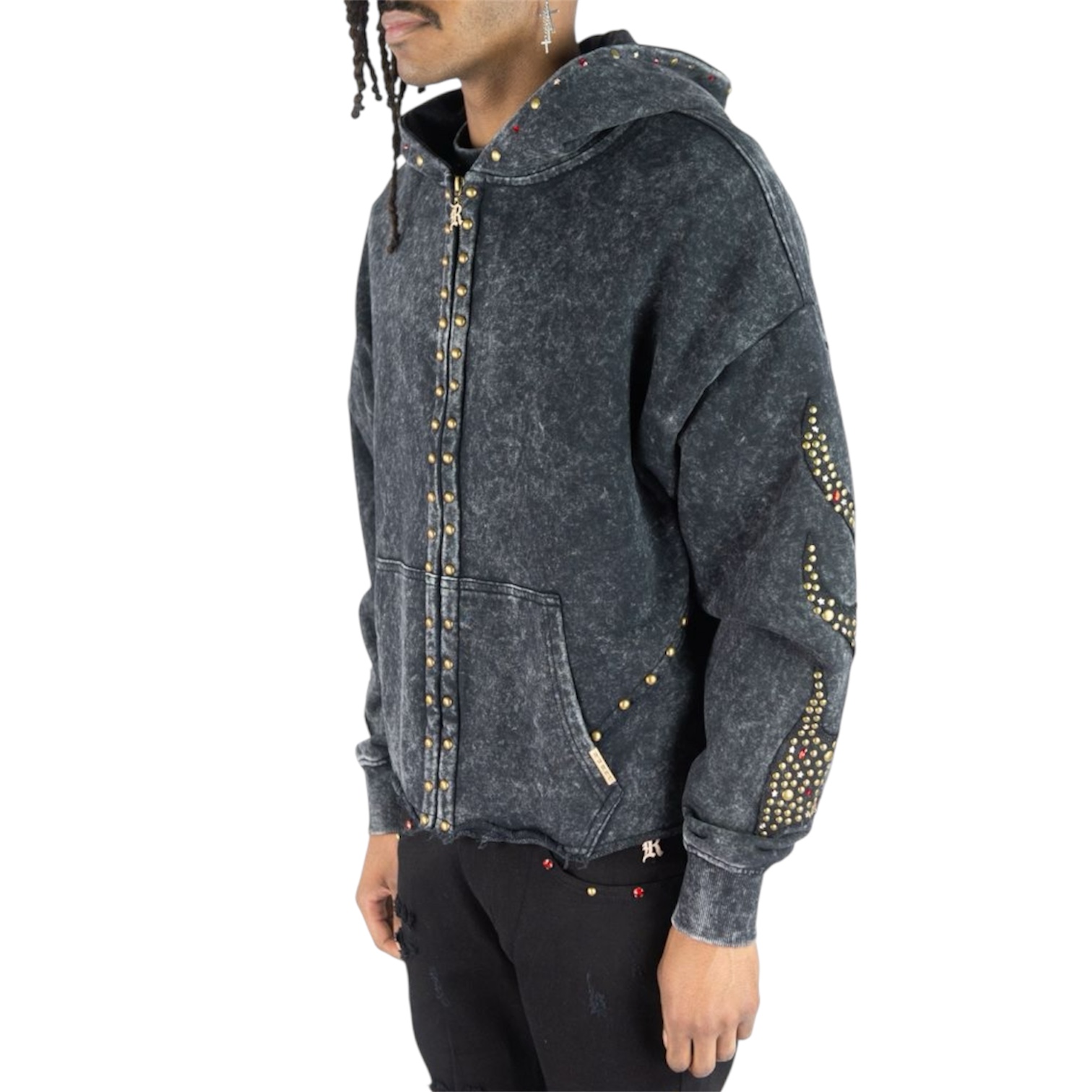 FLAME PATCHED F. TERRY HOODIE