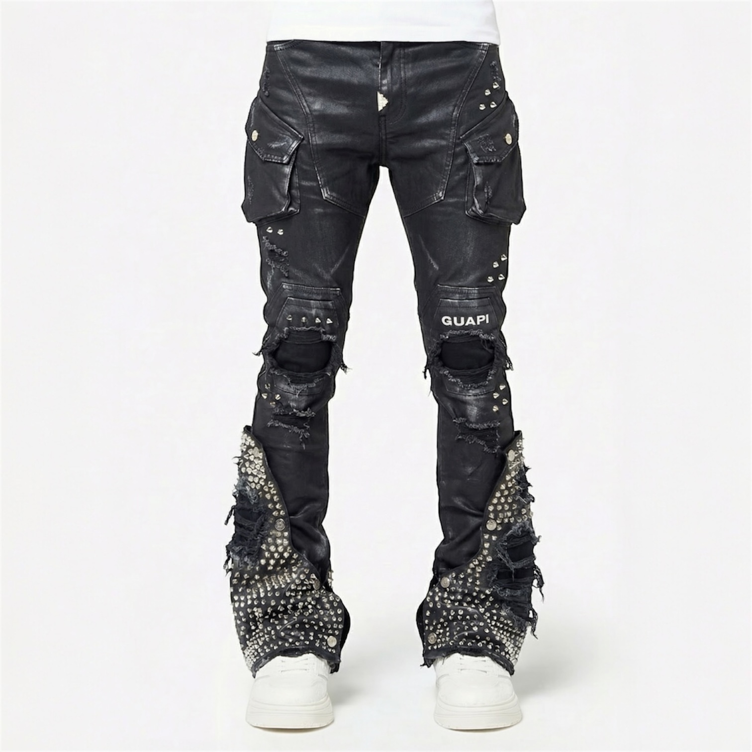 GUAPI BLACK COFFIN ARC WAXED DENIM